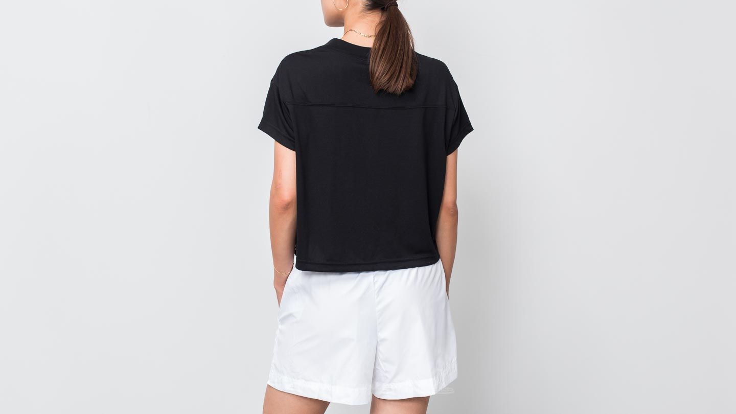 Μπλούζες Nike Sportswear Shortsleeve Marble Crop Top Black