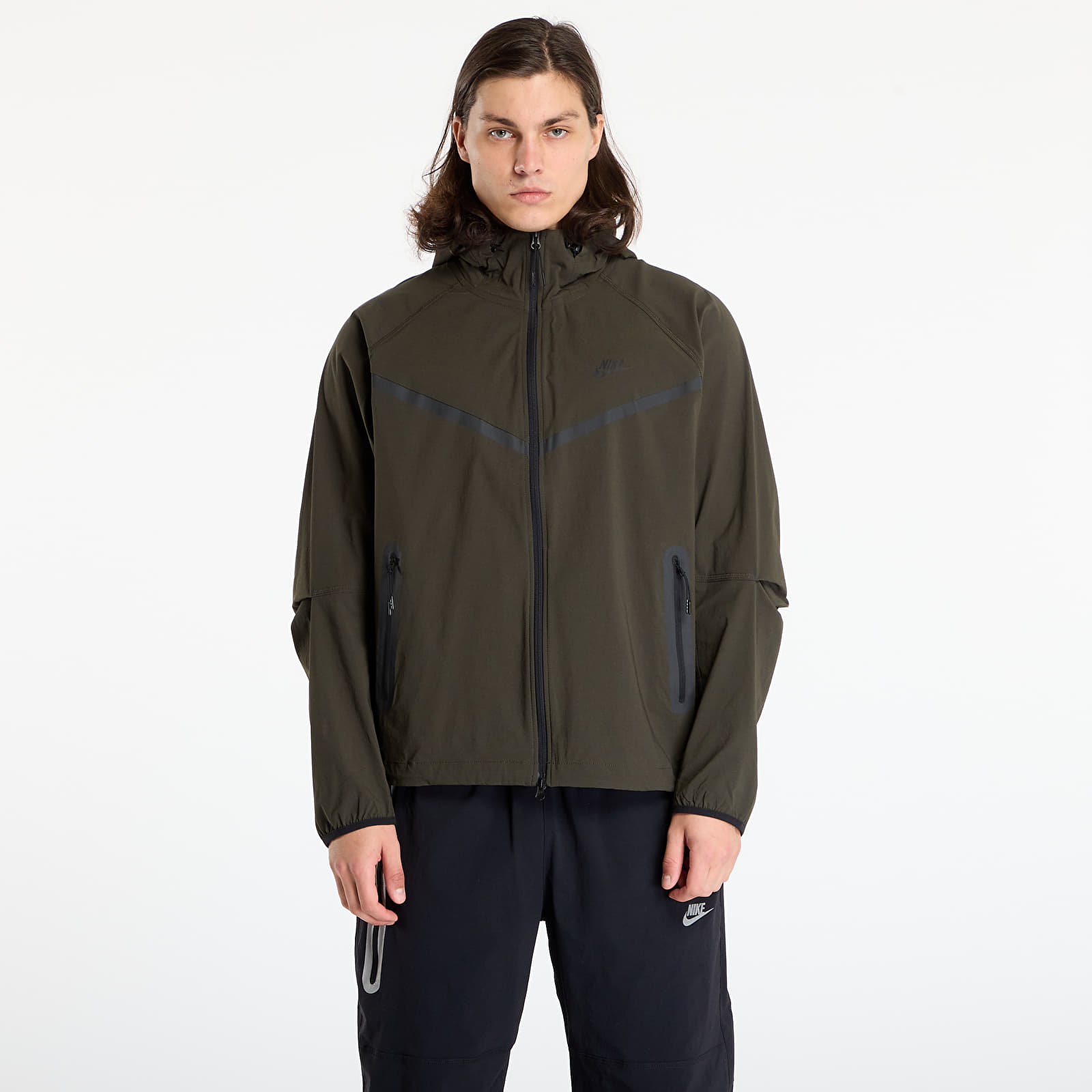 Jackets Nike Tech Men's Woven Jacket Sequoia/ Sequoia/ Black