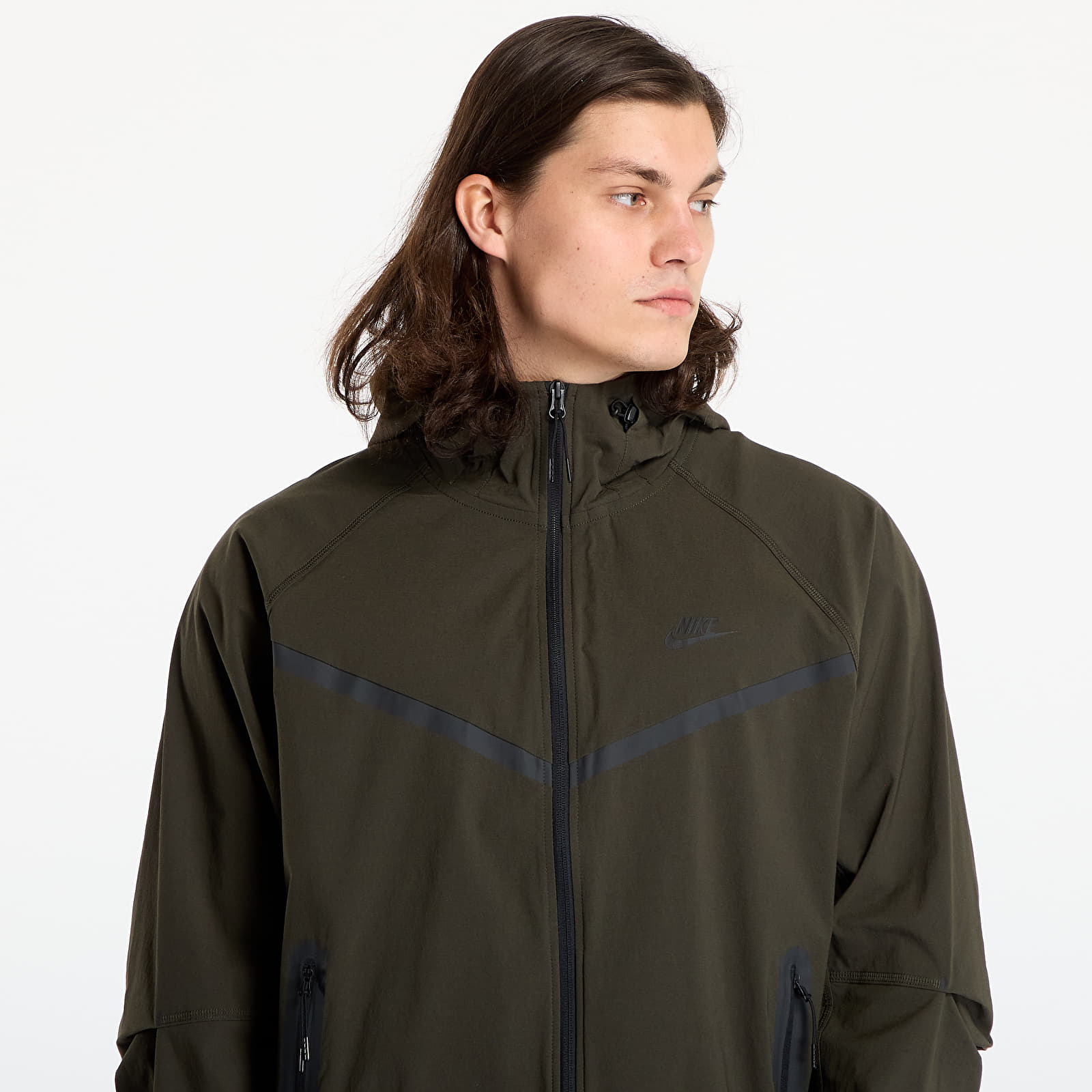 Jackets Nike Tech Men's Woven Jacket Sequoia/ Sequoia/ Black