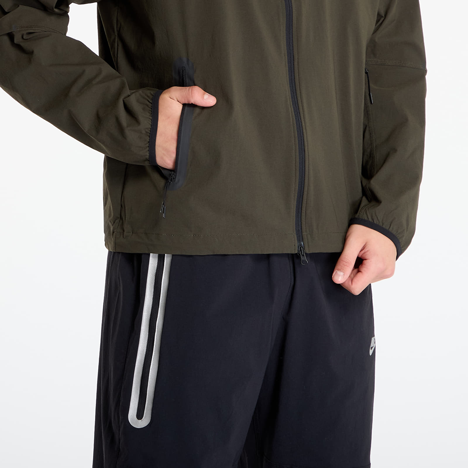 Jackets Nike Tech Men's Woven Jacket Sequoia/ Sequoia/ Black