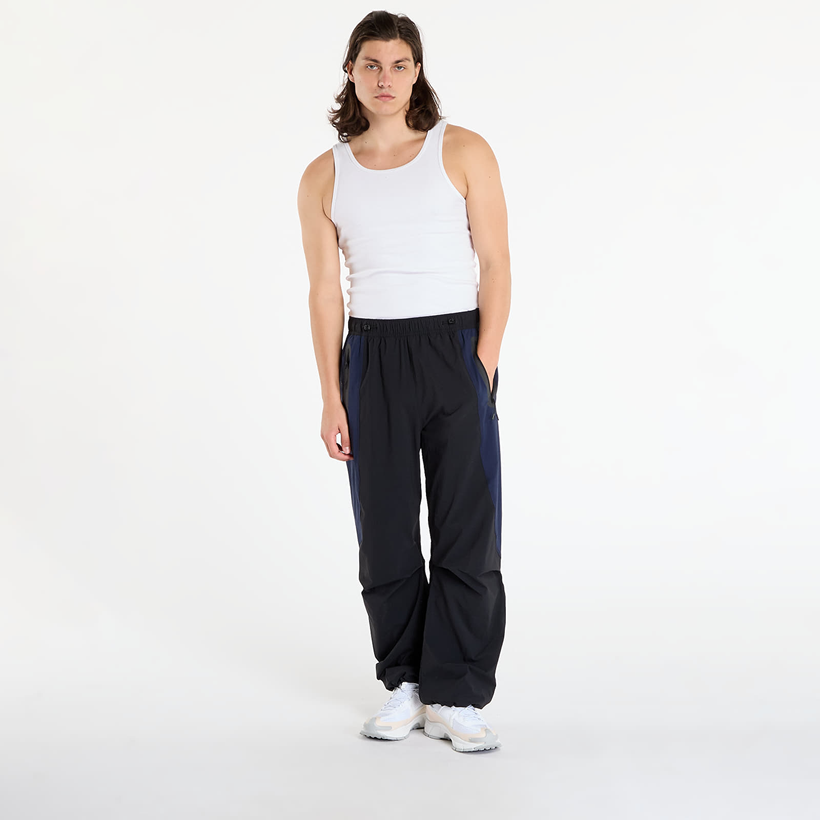 Püksid Nike Tech Men's Dri-FIT Woven Color-Block Oversized Pants Black/ Obsidian/ Black