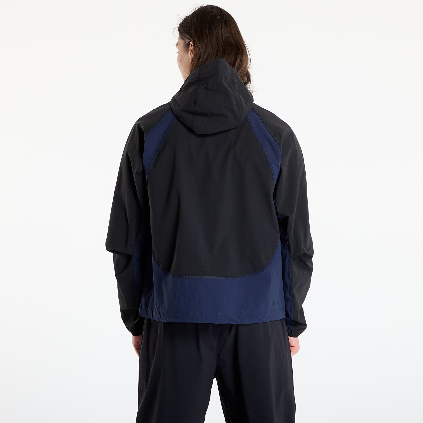 Joped Nike Tech Men's Dri-FIT Woven Color-Block Windrunner Loose Jacket Black/ Obsidian/ Black