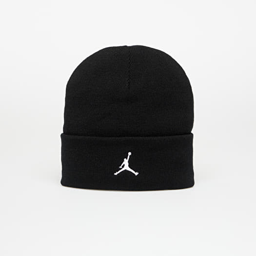 Jordan Peak Satin-Lined Beanie Black/ White