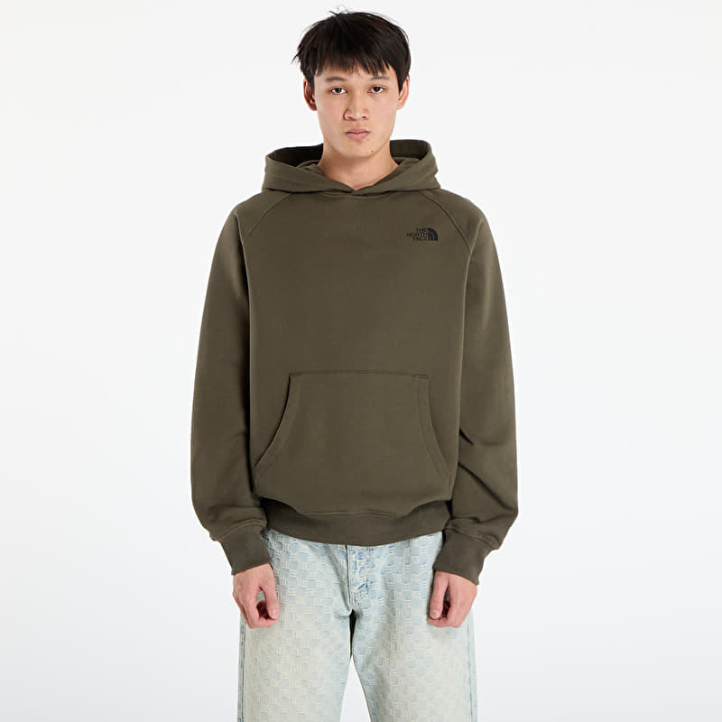 Sweatshirt The North Face M Raglan Box Nse Edge Of Light Infill Hoodie New Taupe Green/ TNF Black Edge Of Light Print