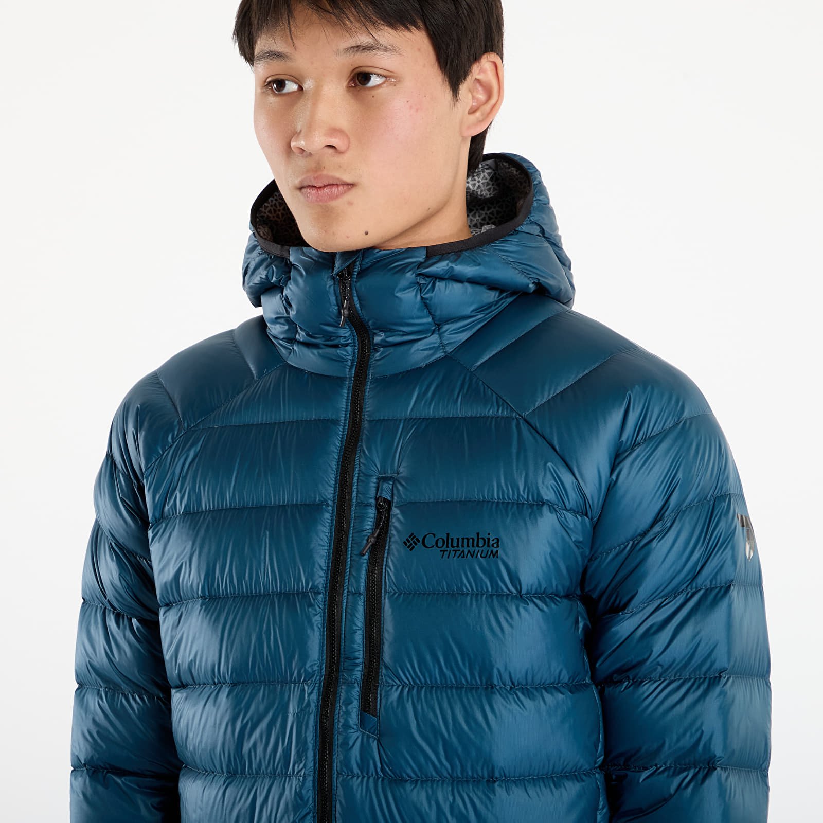 Chaquetas Columbia Arctic Crest™ Down Hooded Jacket Everblue