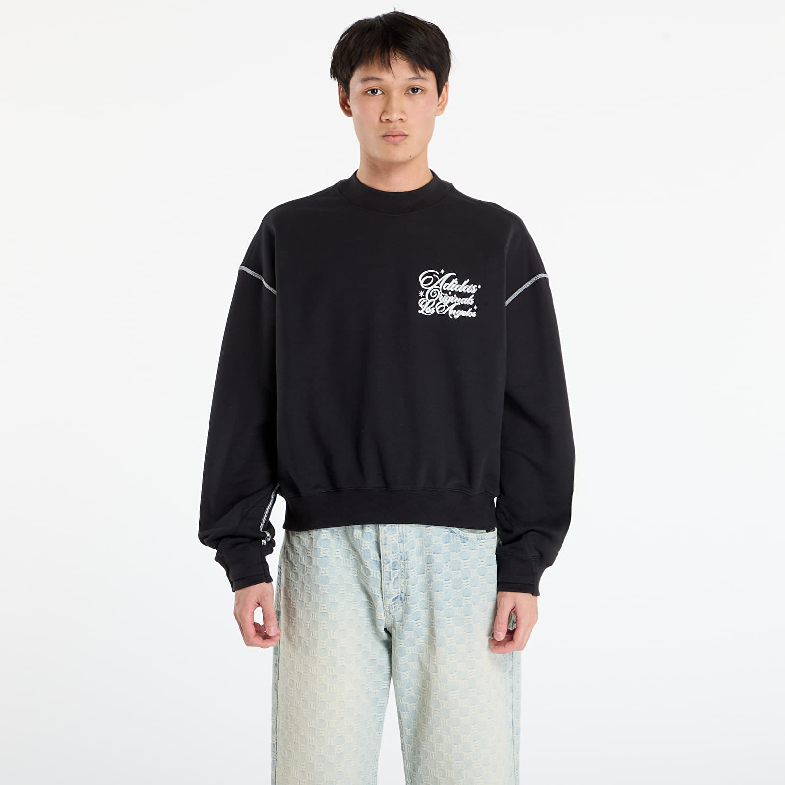 Hoodies and sweatshirts adidas Santa Monica Crewneck UNISEX Black