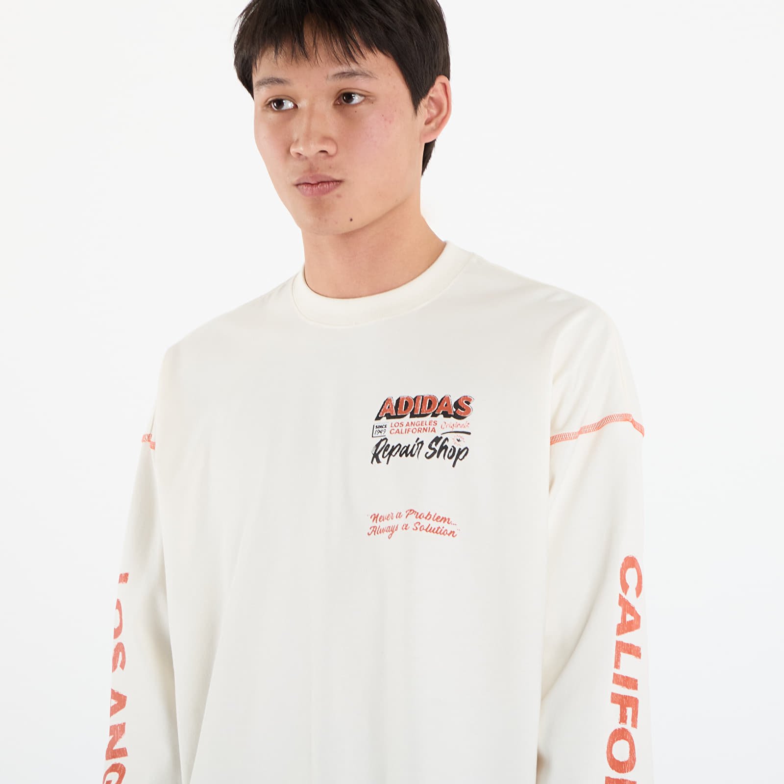 T-skjorter adidas Wilshire LS T-Shirt UNISEX Off White