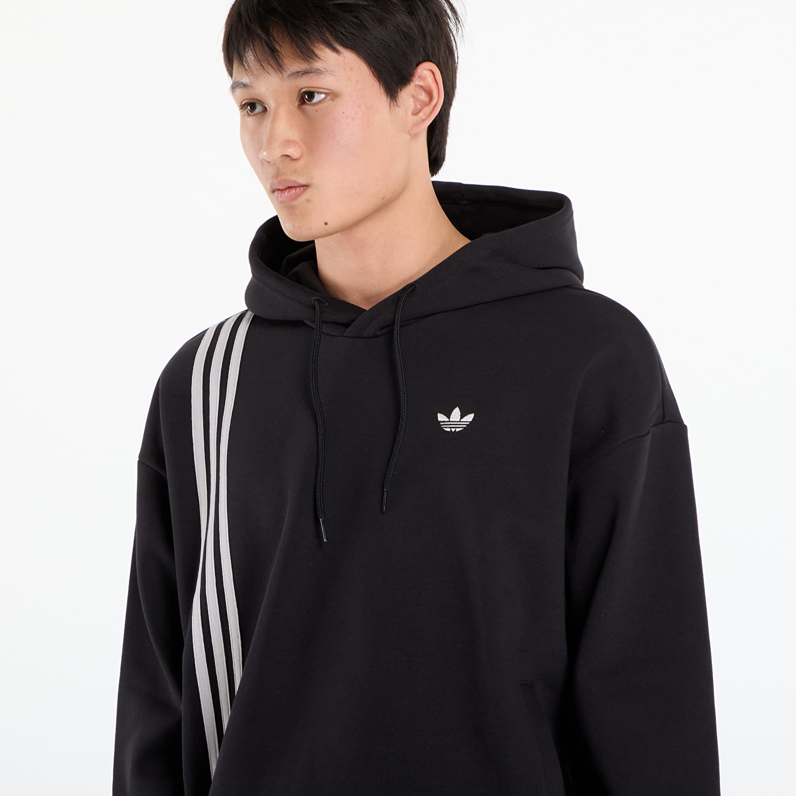 Hoodies en truien adidas Front Stripes Hoodie Black