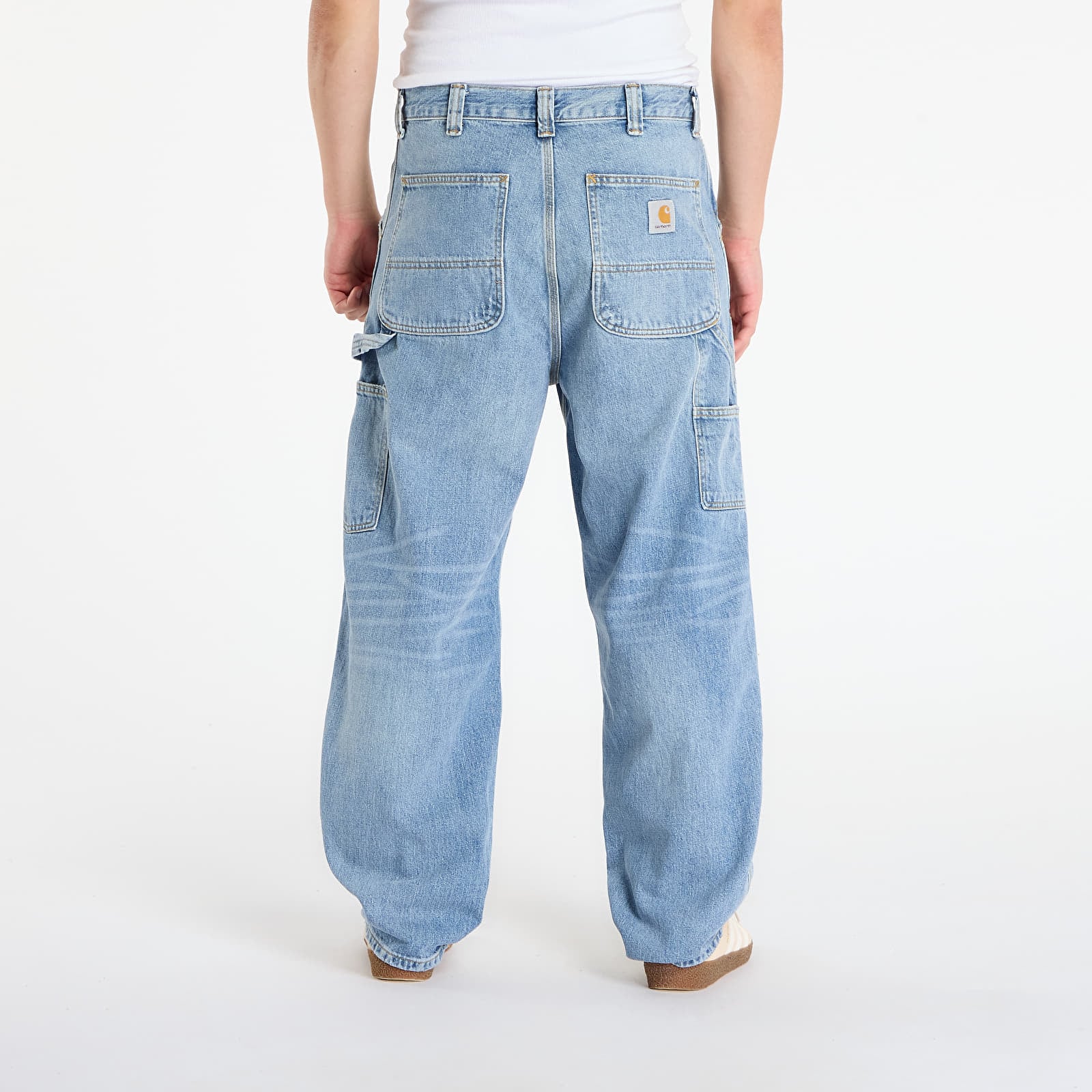 Hosen für Männer Carhartt WIP OG Double Knee Pant Blue Burst Washed