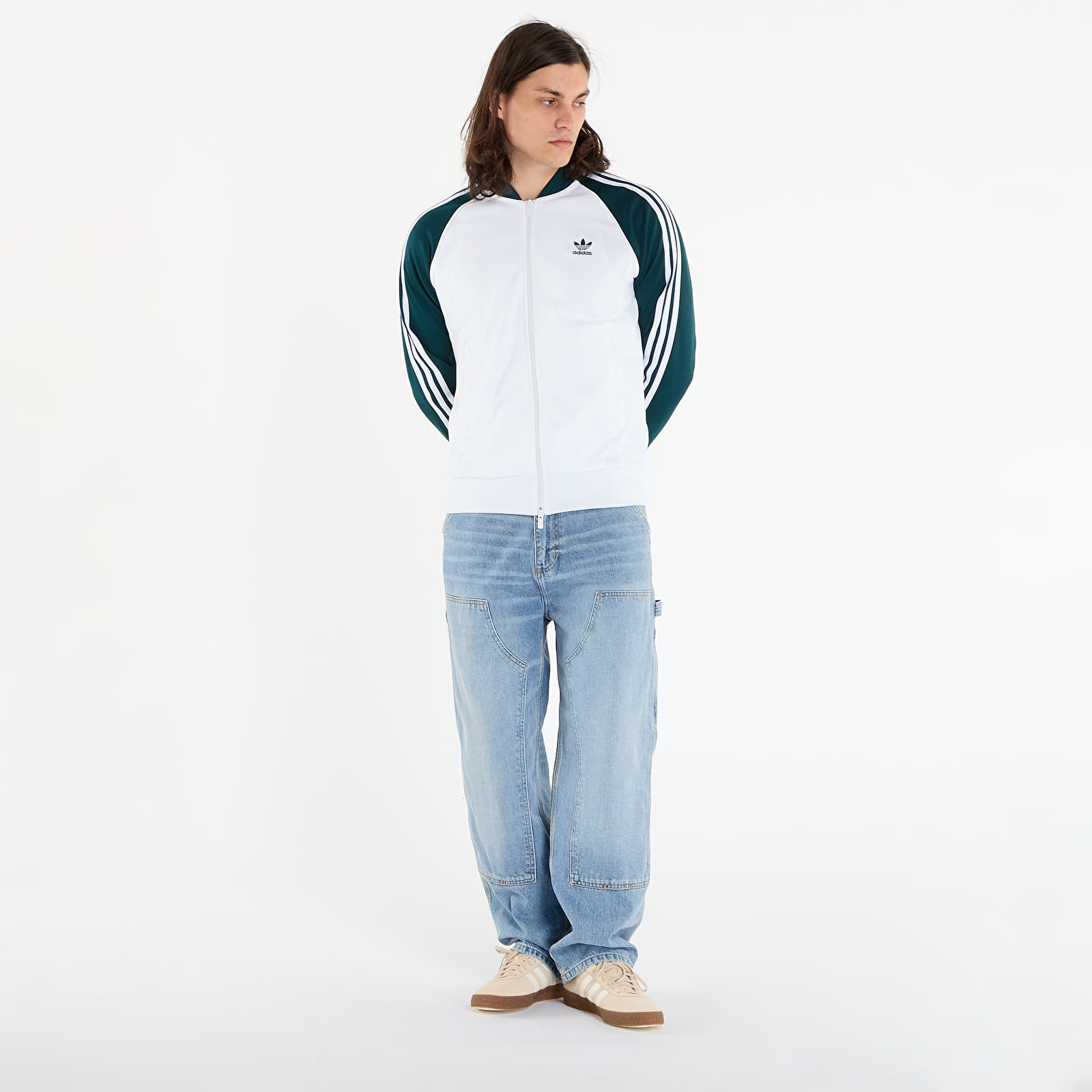 Hettegensere for menn adidas Adicolor Classics SST Track Jacket White