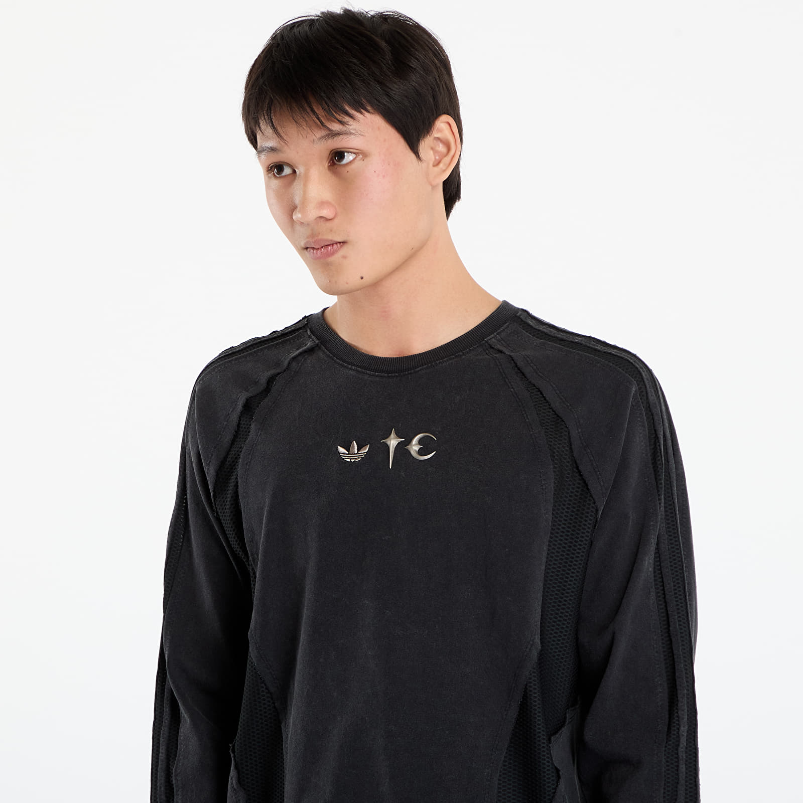 T-skjorter adidas x Thug Club Teamgeist T-Shirt Ls Black/ Silver Met.