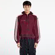 adidas x Thug Club Teamgeist Hooded Zip Up Maroon/ Antique Silver