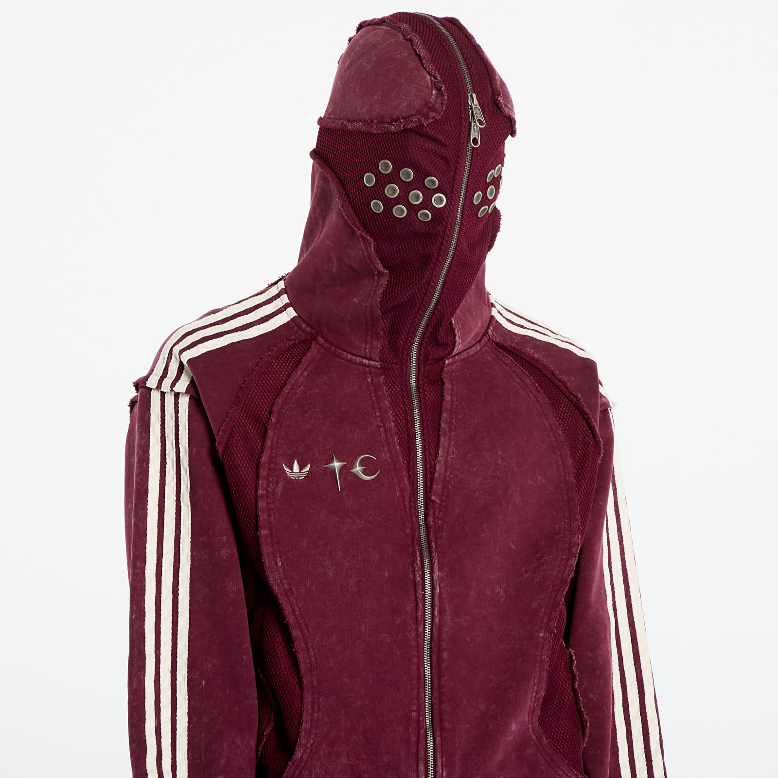 Hoodies and sweatshirts adidas x Thug Club Teamgeist Hooded Zip Up Maroon/ Antique Silver