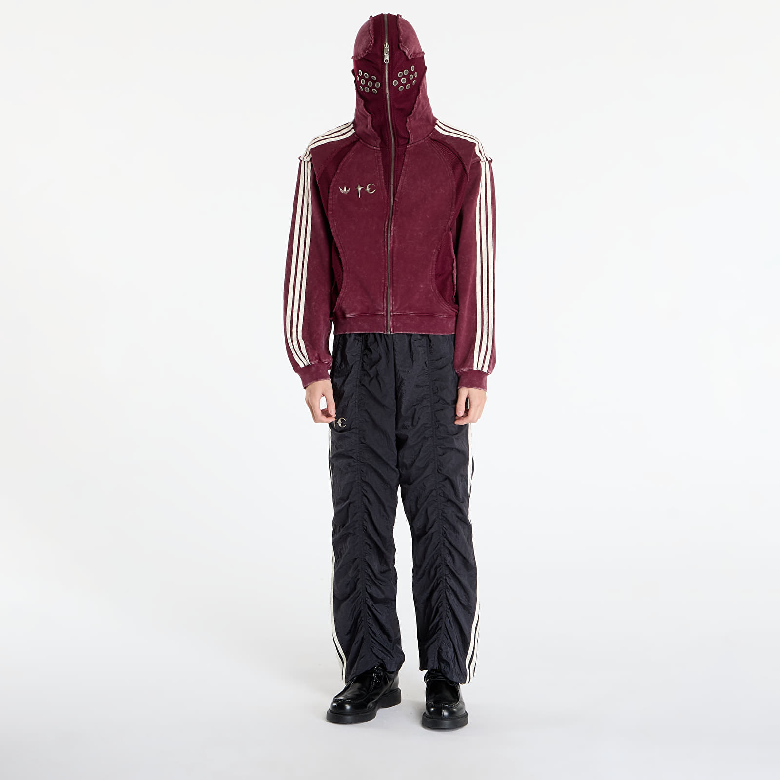 Hoodies and sweatshirts adidas x Thug Club Teamgeist Hooded Zip Up Maroon/ Antique Silver