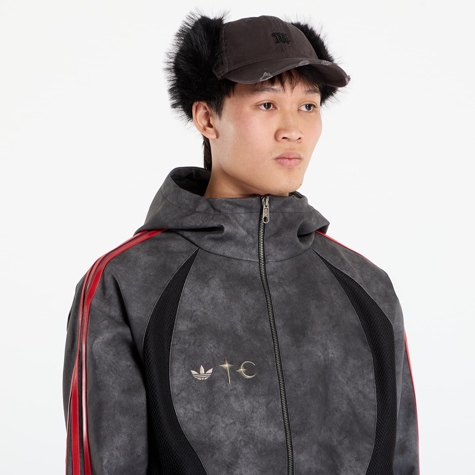Jakker adidas x Thug Club Teamgeist Faux Leather Jacket Black