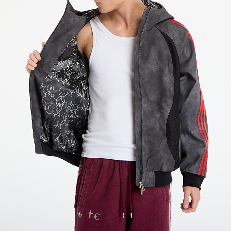 adidas x Thug Club Teamgeist Faux Leather Jacket Black | Footshop