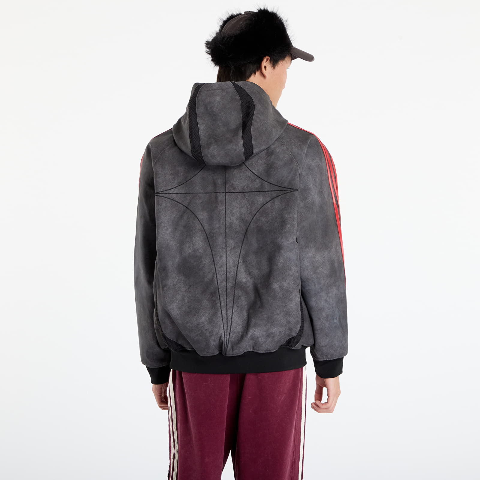 Jakker adidas x Thug Club Teamgeist Faux Leather Jacket Black