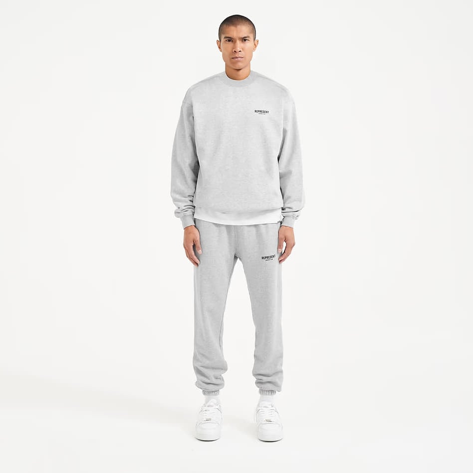 Men's sweaters REPRESENT Owners Club Sweater Ash Grey/ Black