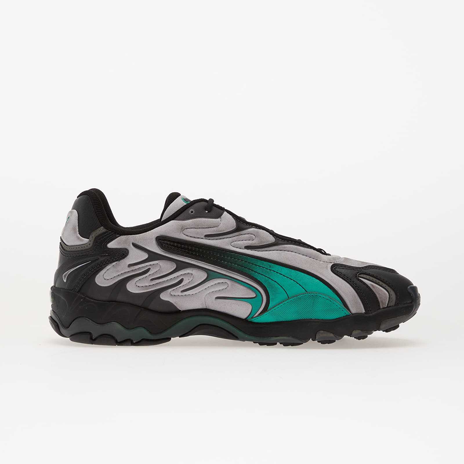 Men's shoes Puma Inhale Distressed Vibrant Silver-Vibrant Green