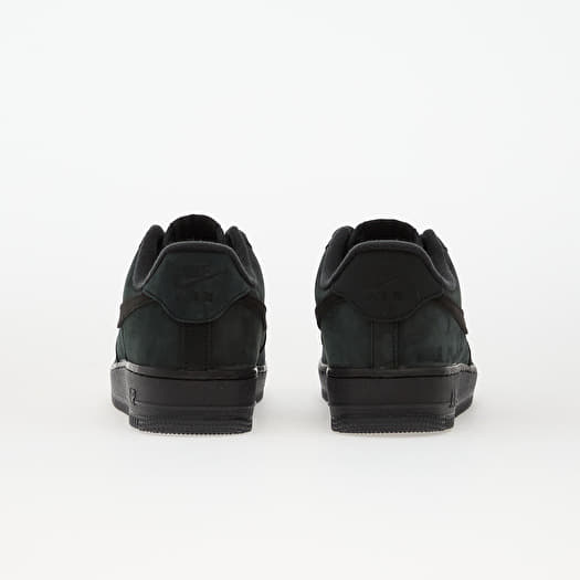triple black air force 1 soft suede leather