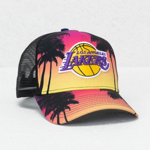 Caps New Era 9Forty NBA Coastal Los Angeles Lakers Trucker Pink