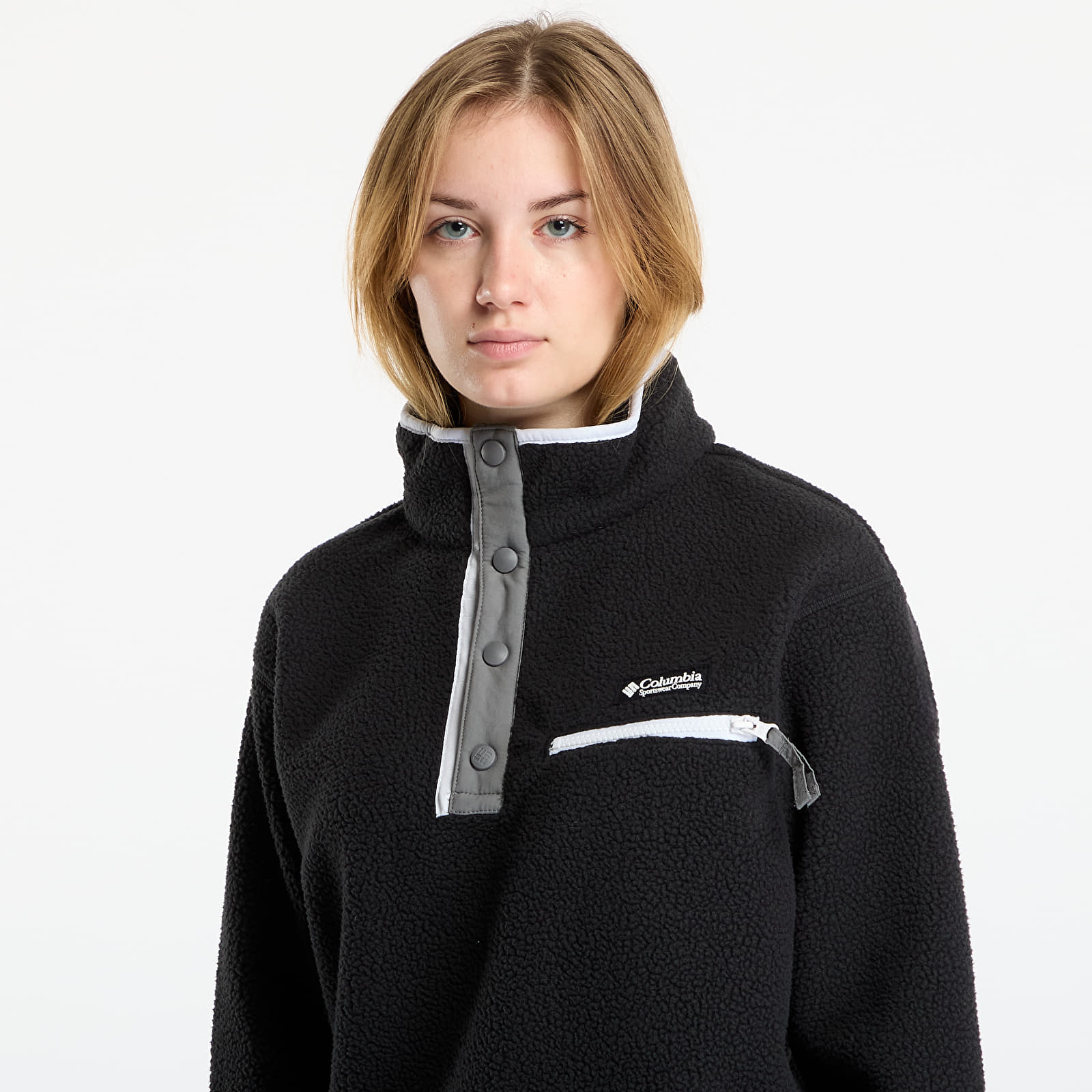 Hoodies and sweatshirts  Columbia Helvetia™ II Cropped Half Snap Fleece Black