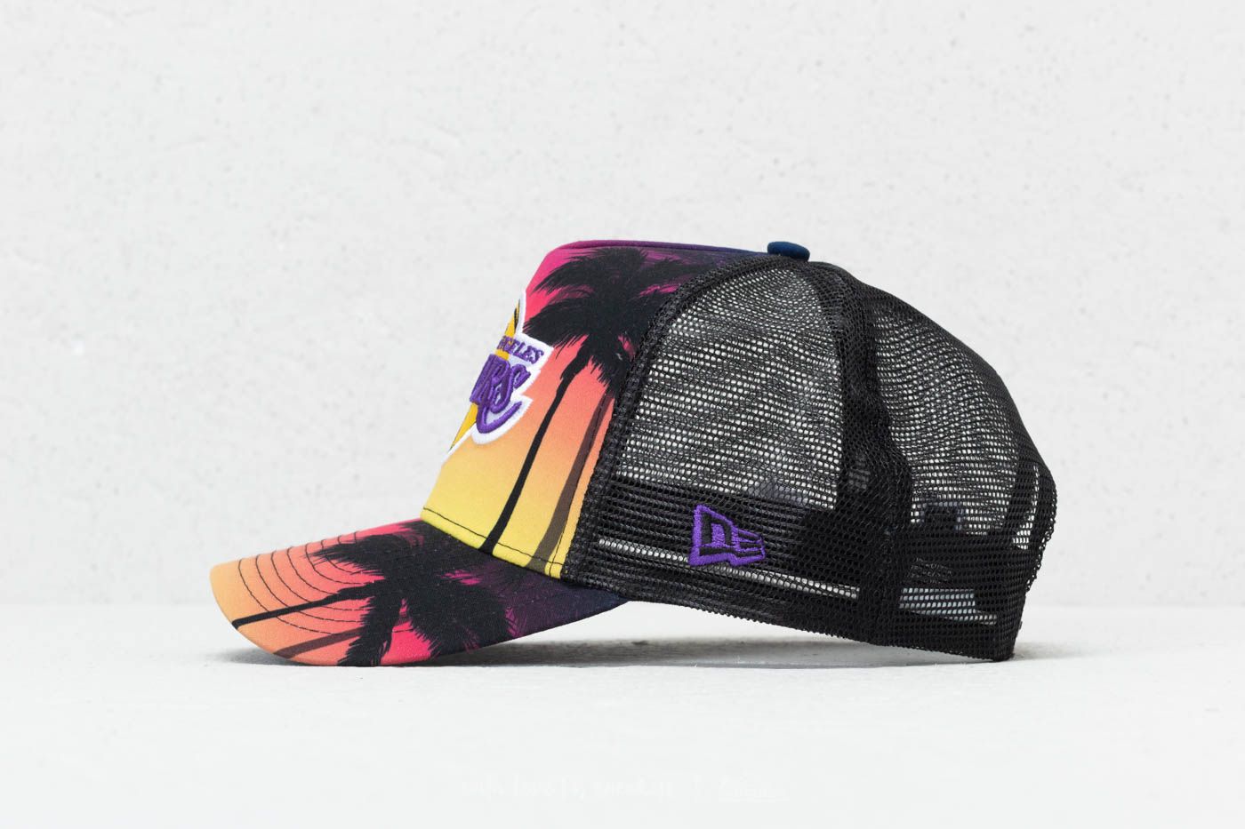 Caps New Era 9Forty NBA Coastal Los Angeles Lakers Trucker Pink/ Yellow
