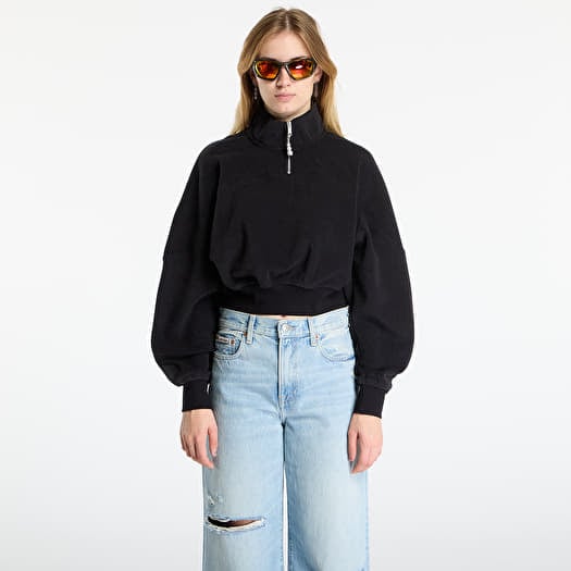 Tílko Jordan Flight Fleece Women's Quarter-Zip Top Black/ Black