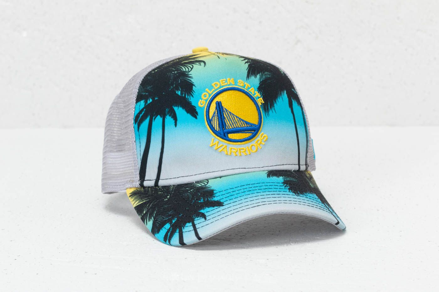 Kepurės New Era 9Forty NBA Coastal Aframe Golden State Warriors Trucker Cyan/ Grey