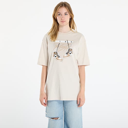 T-shirt Jordan Flight Women's Oversized T-Shirt Lt Orewood Brn/ Sail/ Black