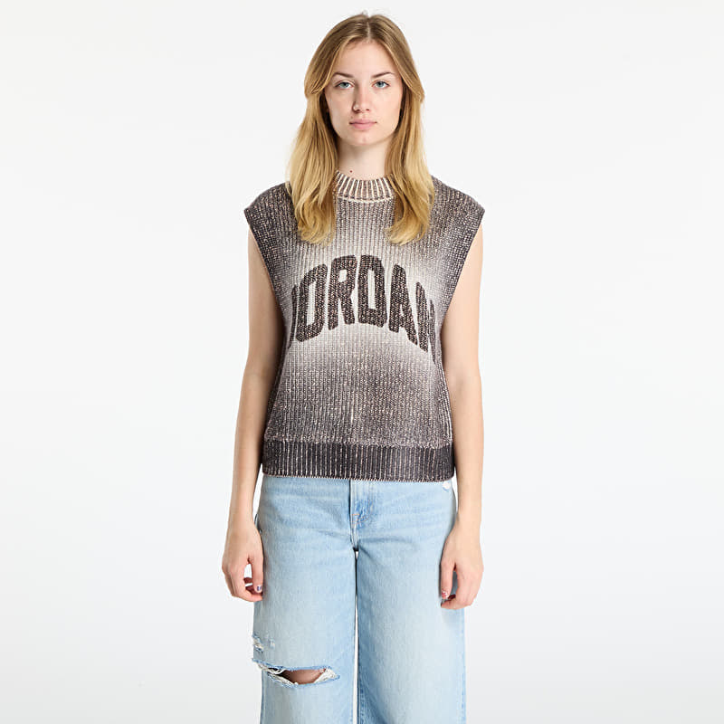 Gilet Jordan Flight Women's Knit Vest Off Noir