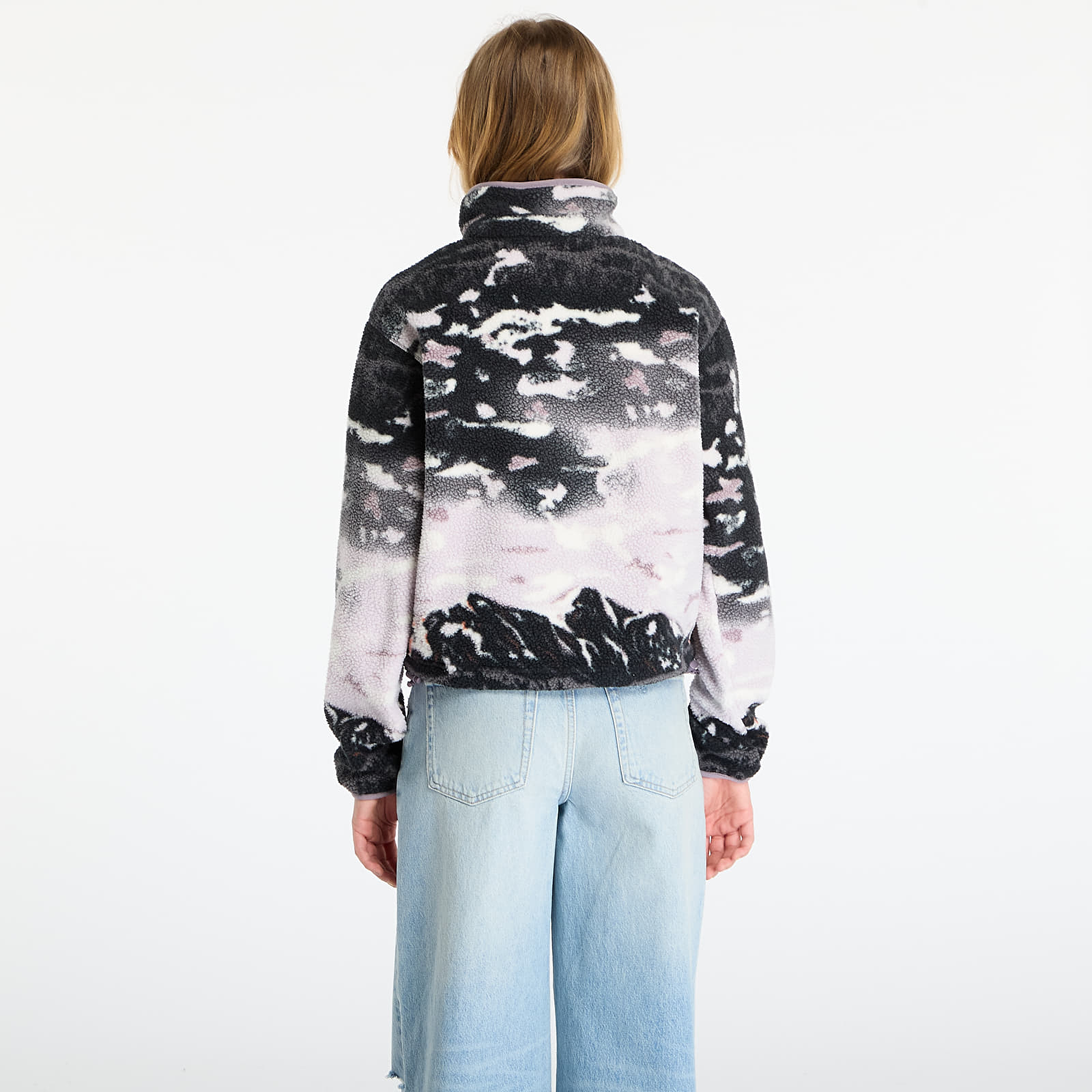 Hoodies and sweatshirts Columbia Helvetia™ II Printed Cropped Half Snap Shale Purple Sisters/ Shale Purple