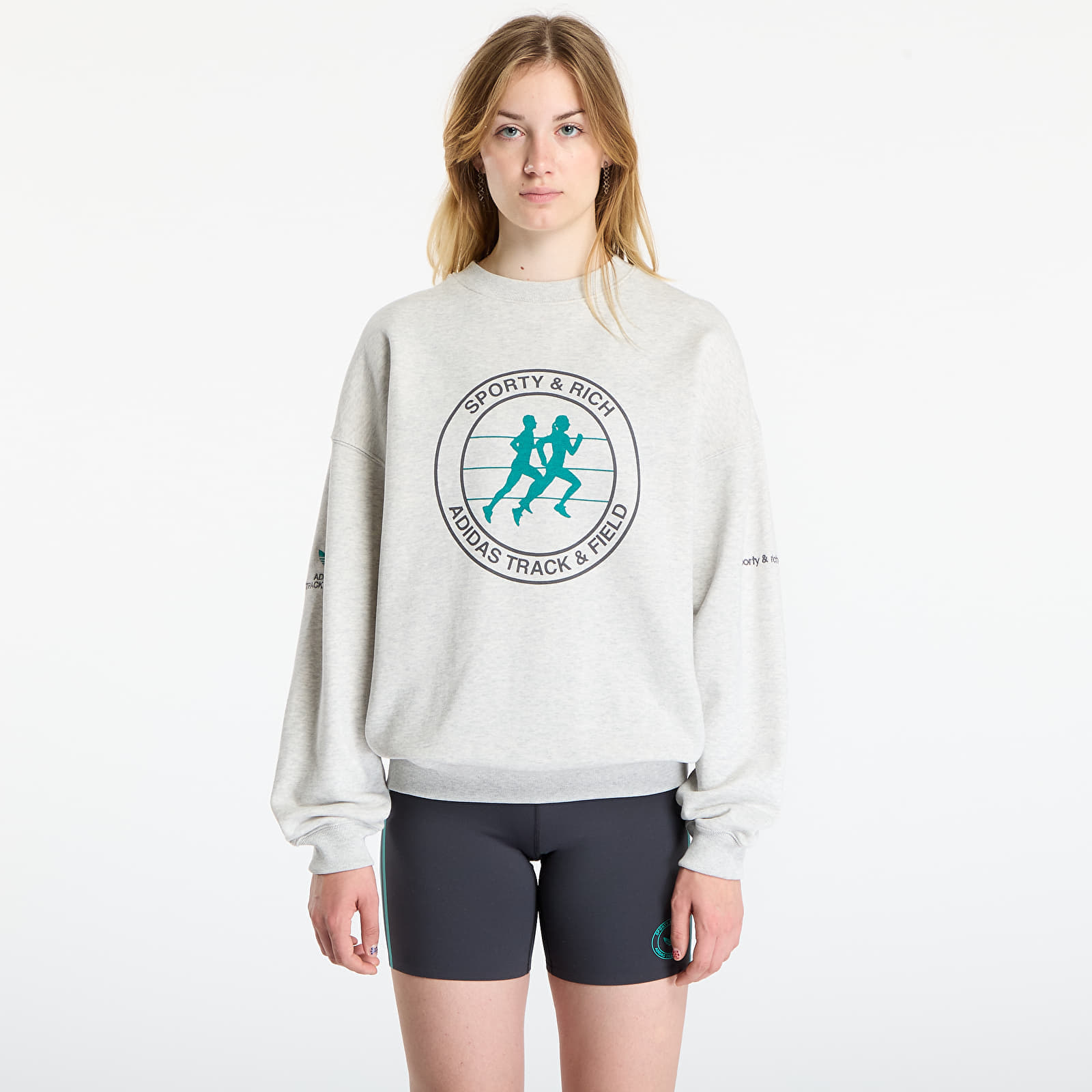 Sweatshirt adidas Sporty & Rich Sweatshirt Light Grey Heather M