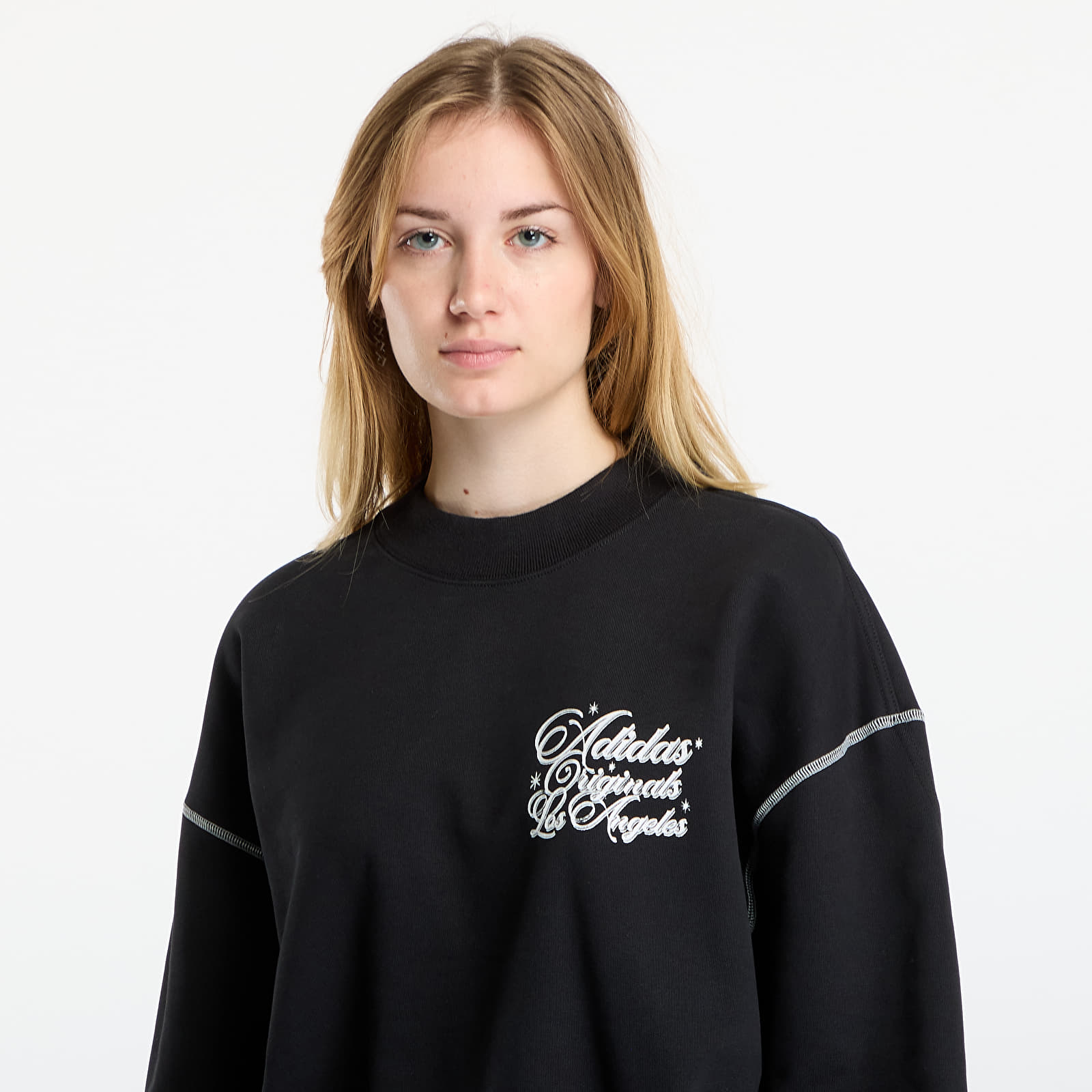 Hoodies and sweatshirts adidas Santa Monica Crewneck UNISEX Black