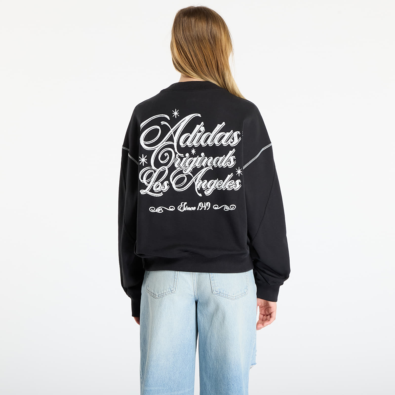 Hoodies and sweatshirts adidas Santa Monica Crewneck UNISEX Black