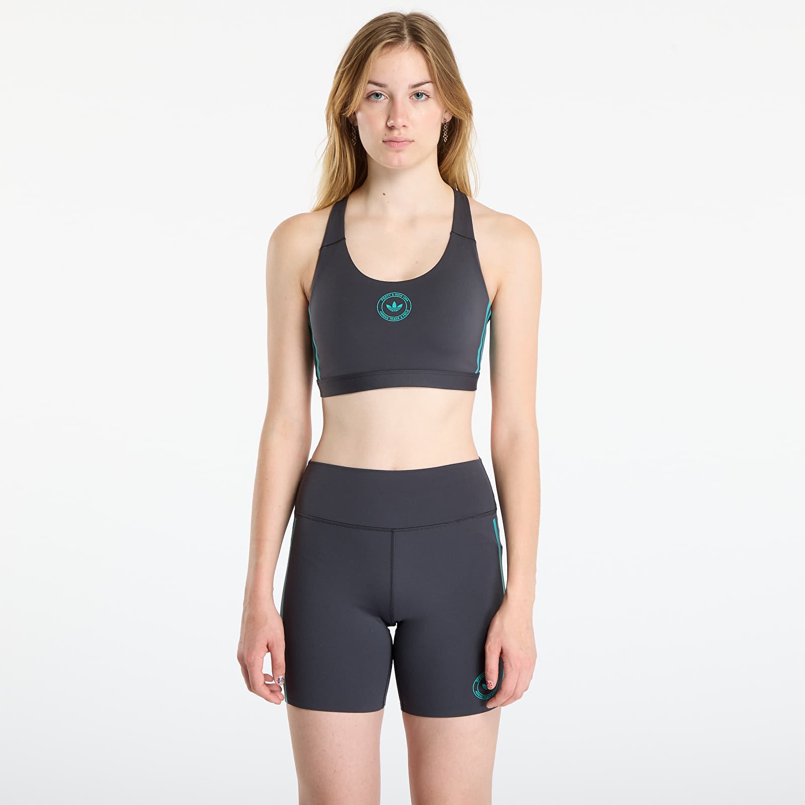 Modrčki adidas Sporty & Rich Bralette Carbon