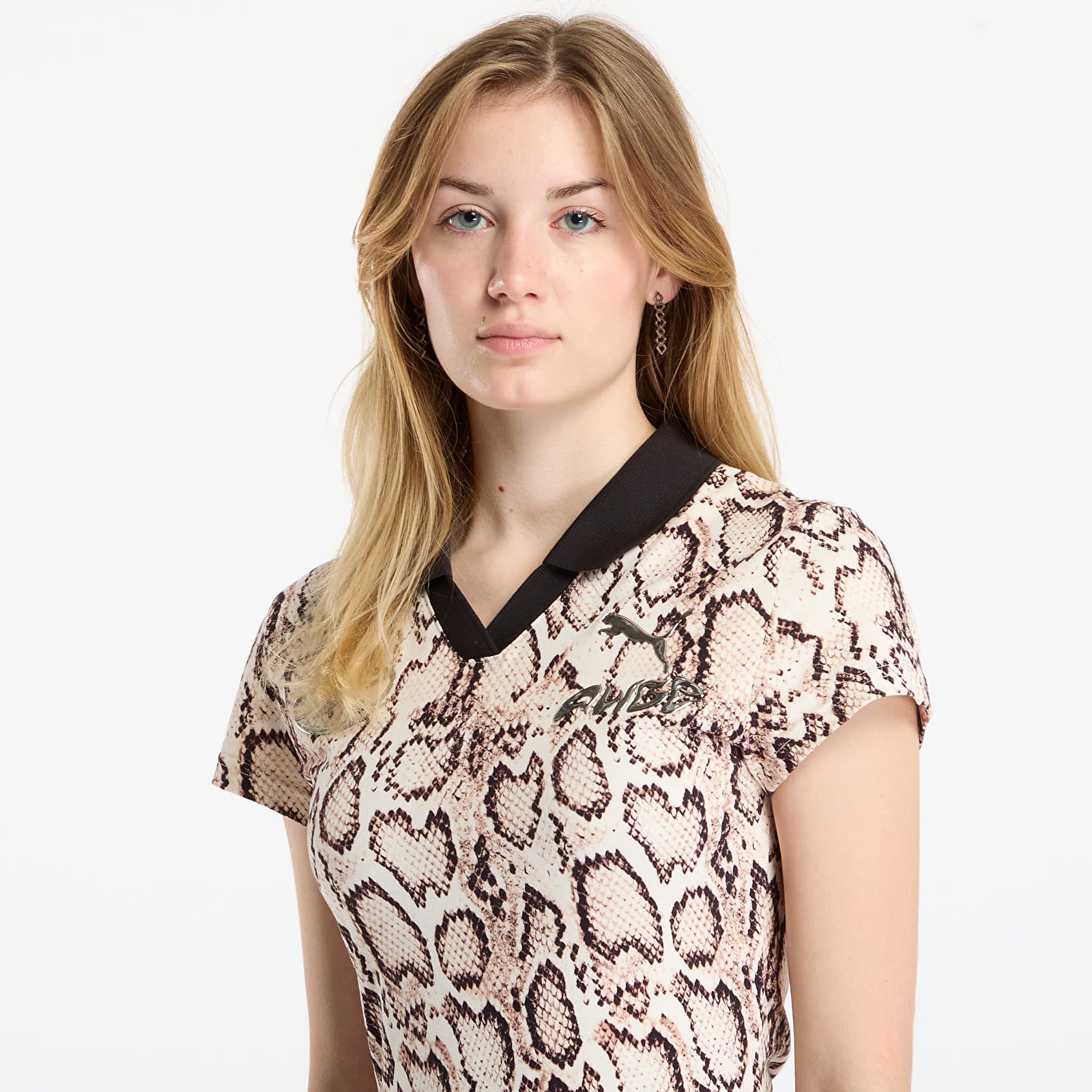 Kjole PUMA x A$AP ROCKY Snakeskin Futbol Dress Frosted Ivory/ AOP