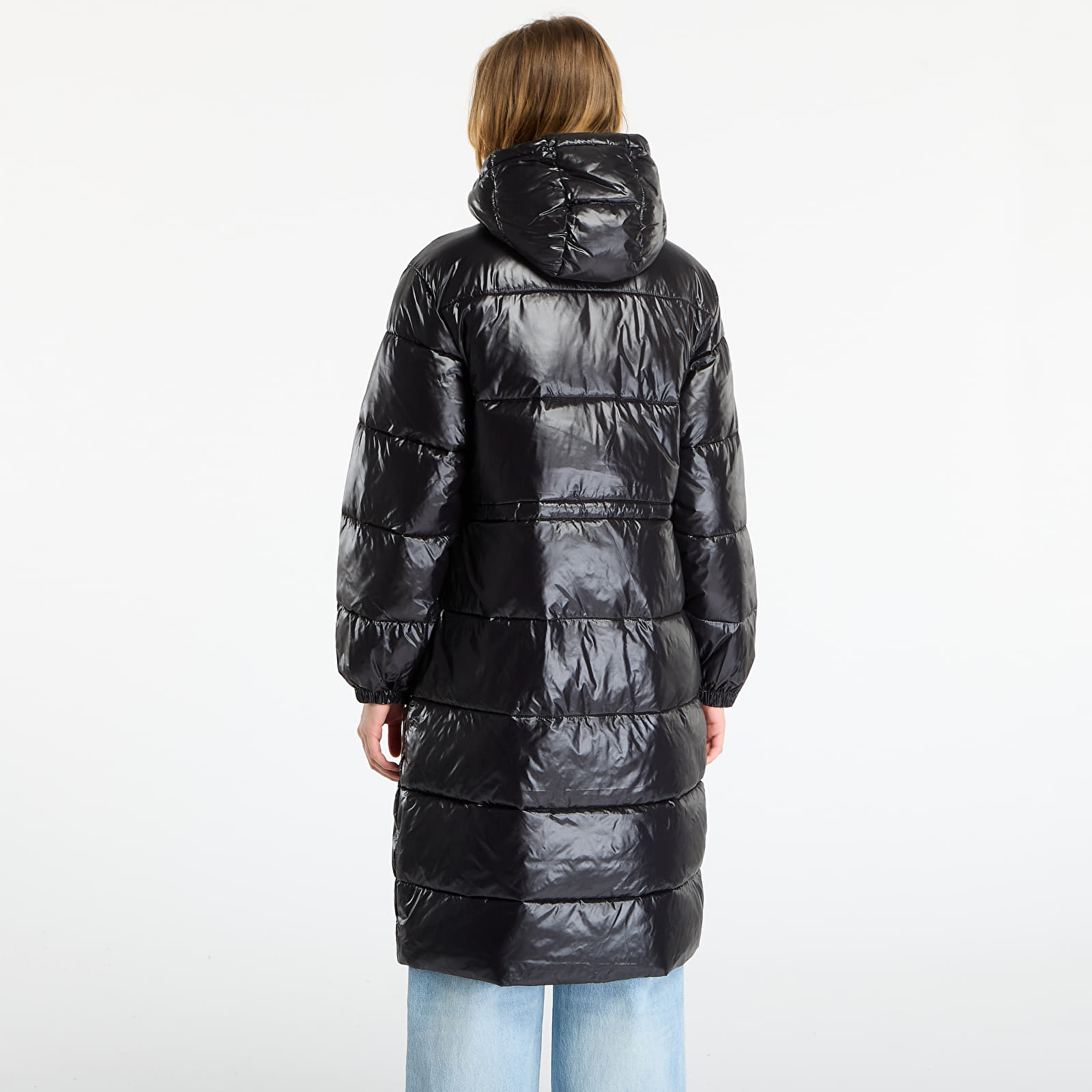 Płaszcze Calvin Klein Jeans Shine Long Puffer Coat Black