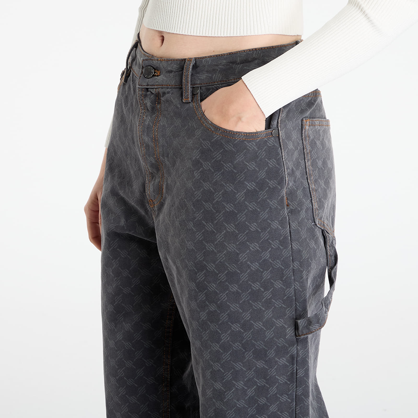 Kalhoty Daily Paper Monogram Workwear Amba Jeans Grey