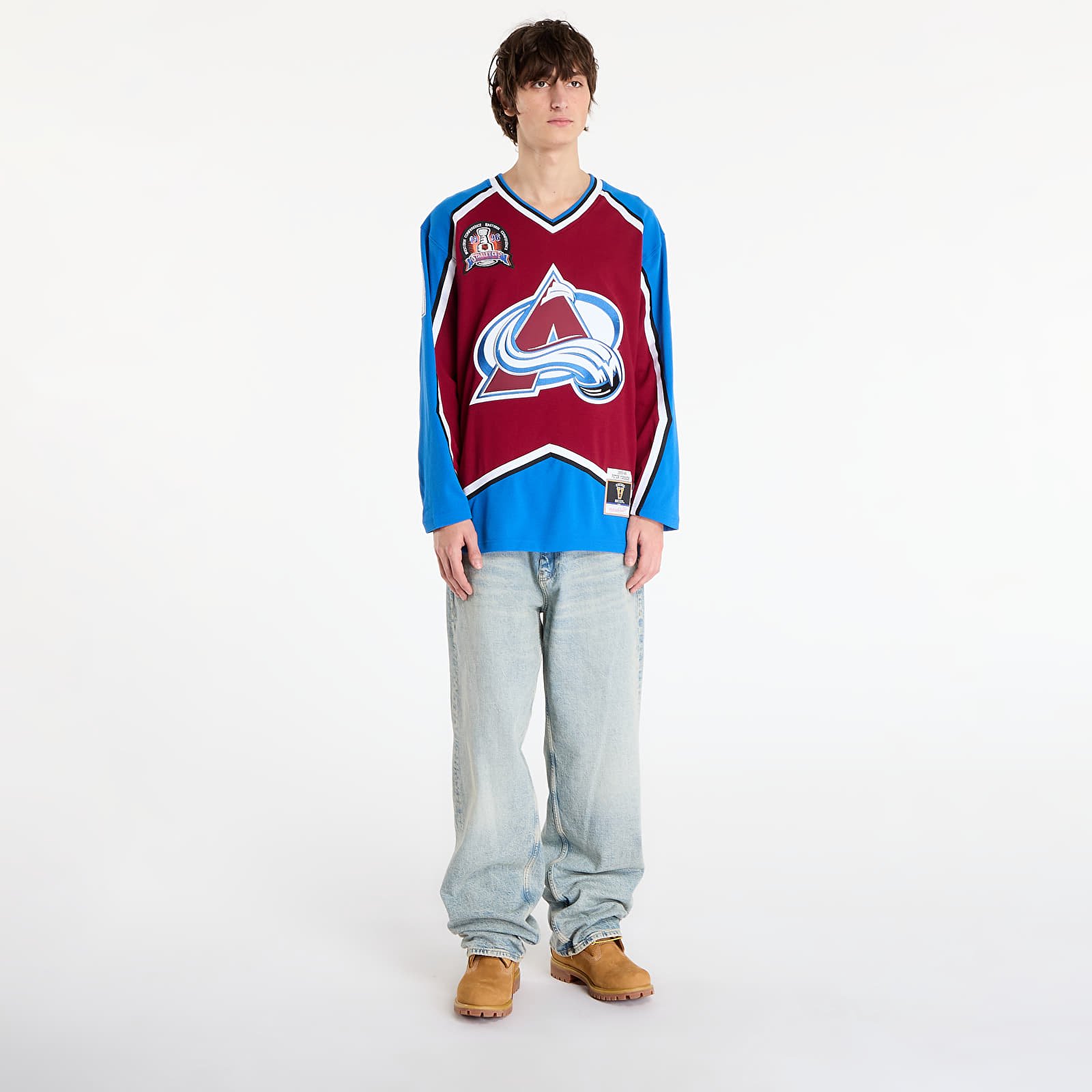 Majice T-shirt Mitchell & Ness NHL Dark Jersey Avalanche 1995 Peter Forsberg Maroon