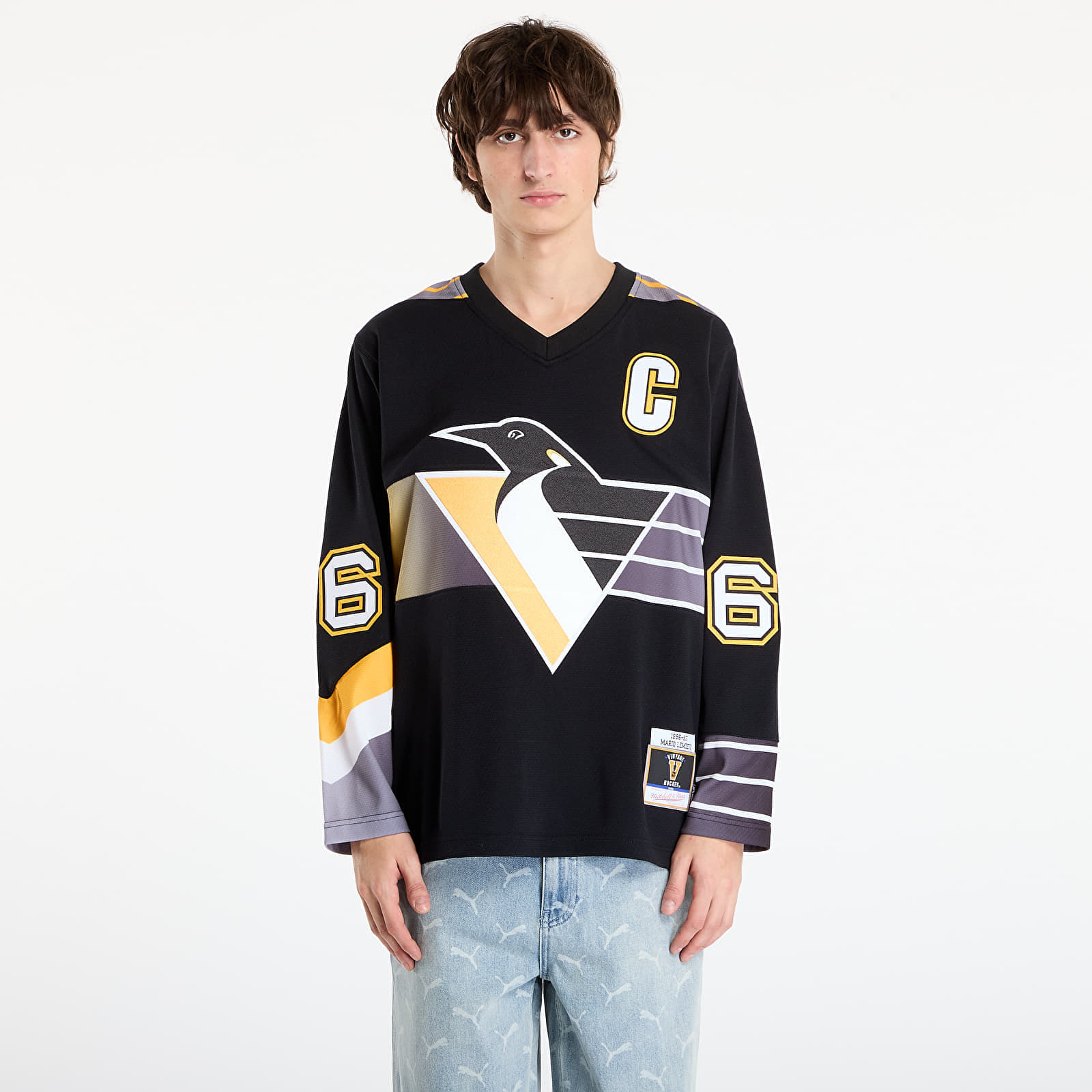 Tricou Mitchell & Ness NHL Alternate Jersey Penguins 1996 Mario Lemieux Black XL