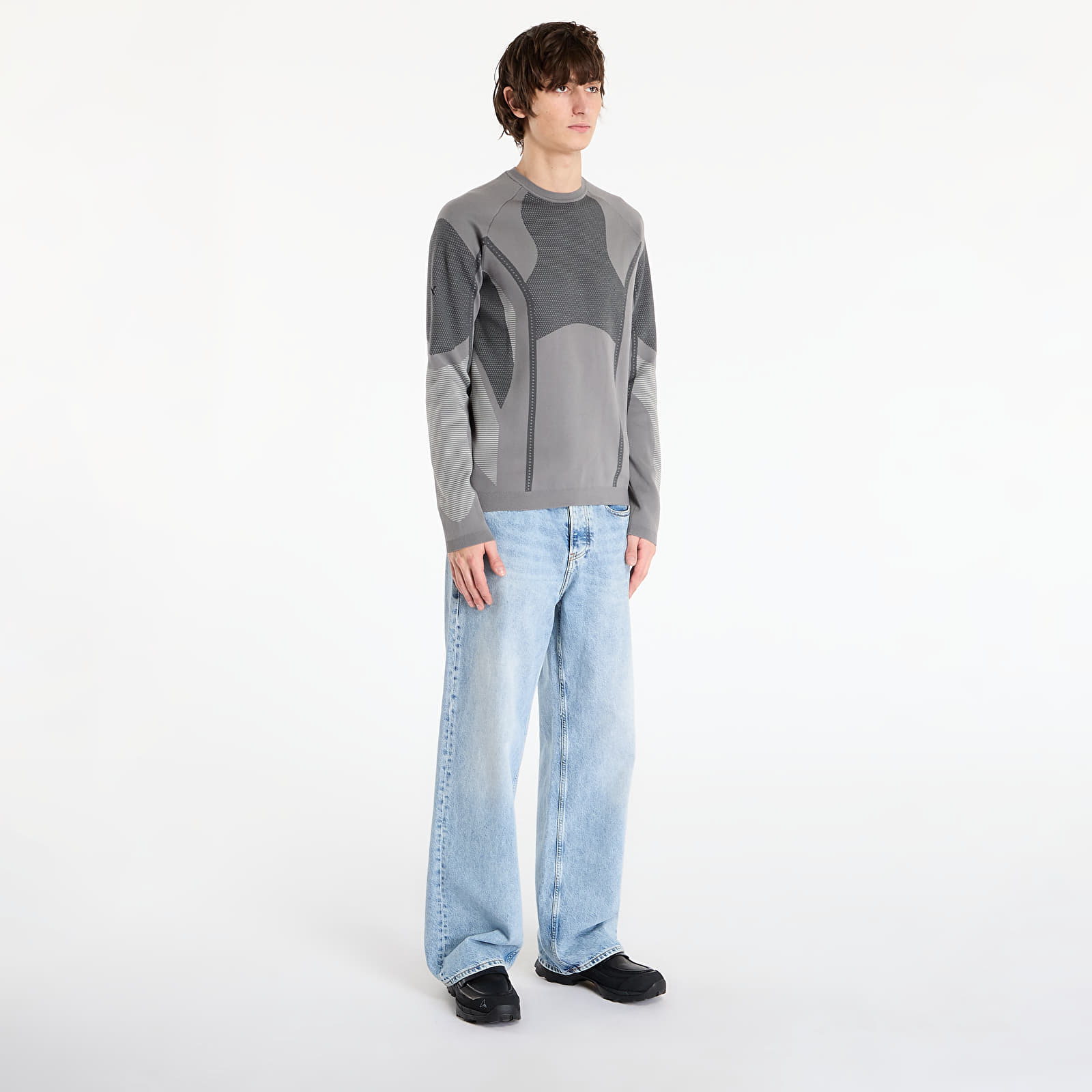 Hupparit ja collegepaidat Puma x San San Gear Knit Ls Cool Mid Gray