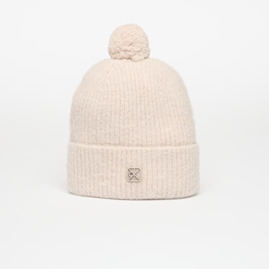 Calvin Klein Emblem Brushed Pompo Hat Brown
