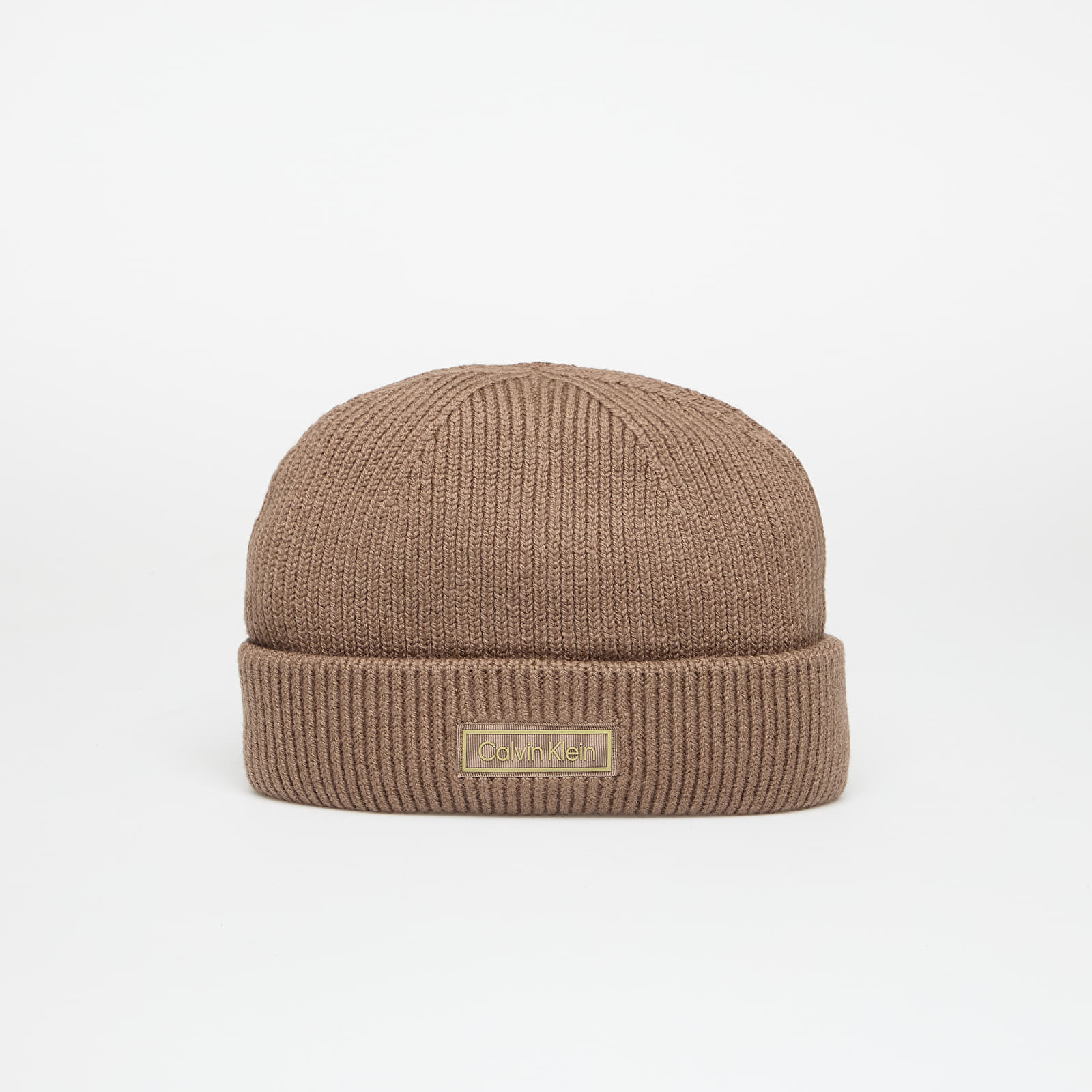 Шапка Calvin Klein Patch Chunky Rib Doc Hat Brown Universal