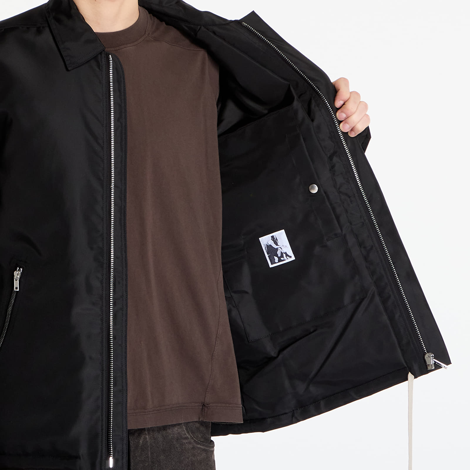 Men's jackets Rick Owens DRKSHDW Concealed Zipfront Jacket Black