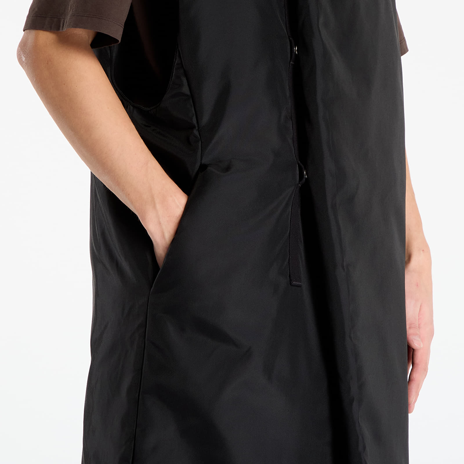 Vīriešu mēteļi Rick Owens DRKSHDW Hooded Liner Black