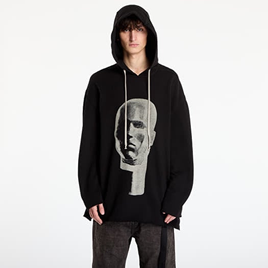 Mikina Rick Owens DRKSHDW Peter Hoodie Black/ Pearl