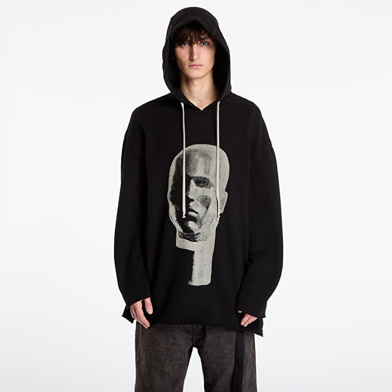 Mikina Rick Owens DRKSHDW Peter Hoodie Black/ Pearl
