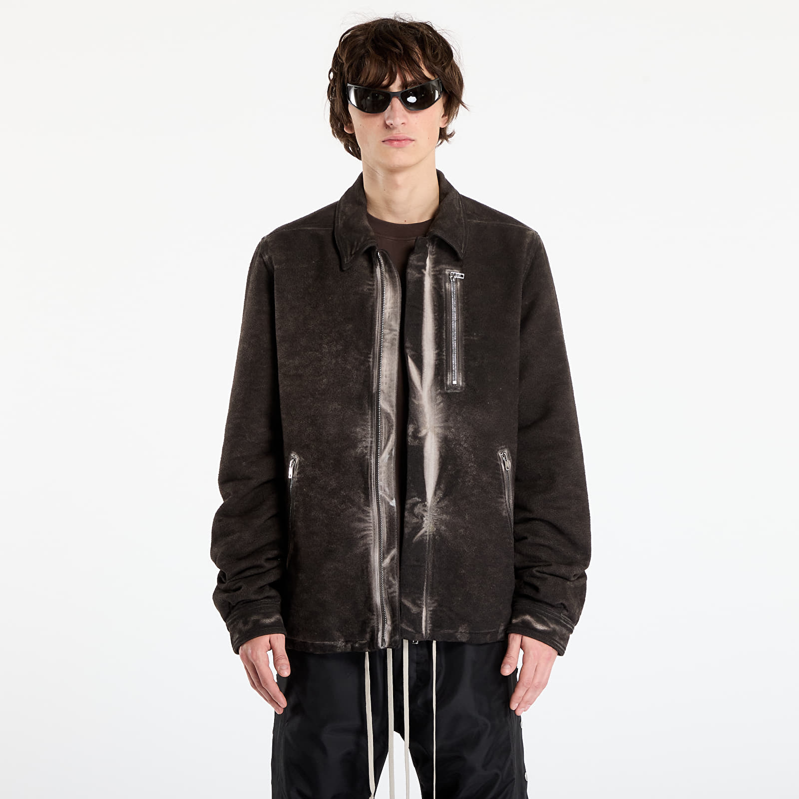 Men's jackets Rick Owens DRKSHDW Concealed Zipfront Jacket Dark Dust