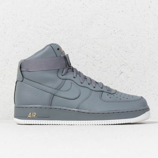 Nike air force high tops grey discount